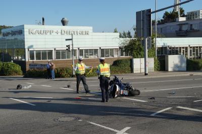 Motorrad-Sozia schwer verletzt bei Herrenberg